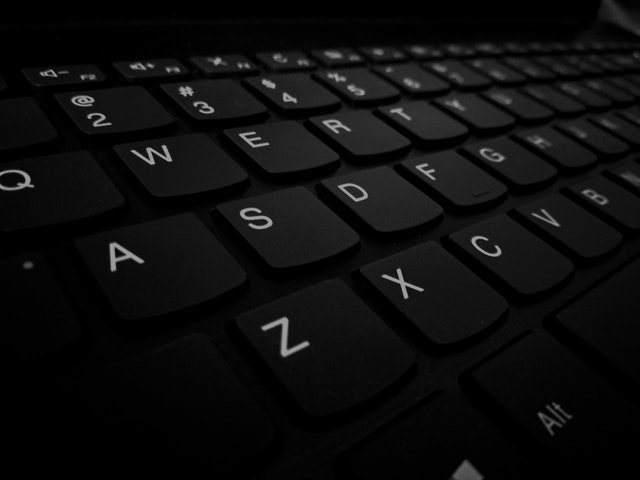 Black Keyboard Closeup
