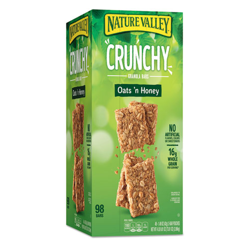 A box of Nature Valley Crunchy granola bars