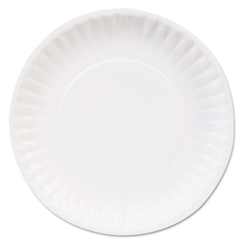 A paper plate with ridges on the sides