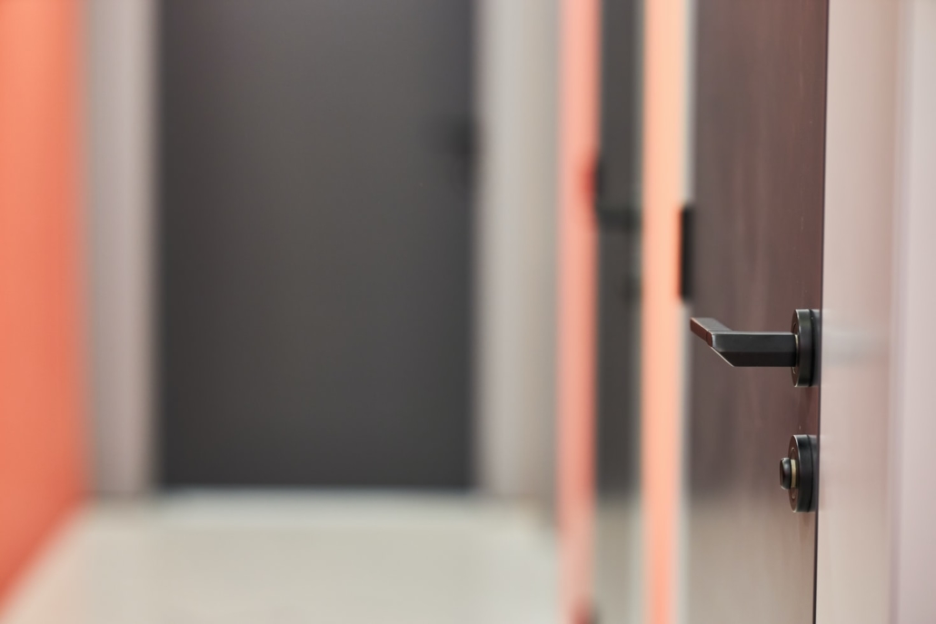 Door knob in an office